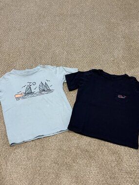 Vineyard Vines Boys 4-5T summer T-shirts; Cotton; Blue